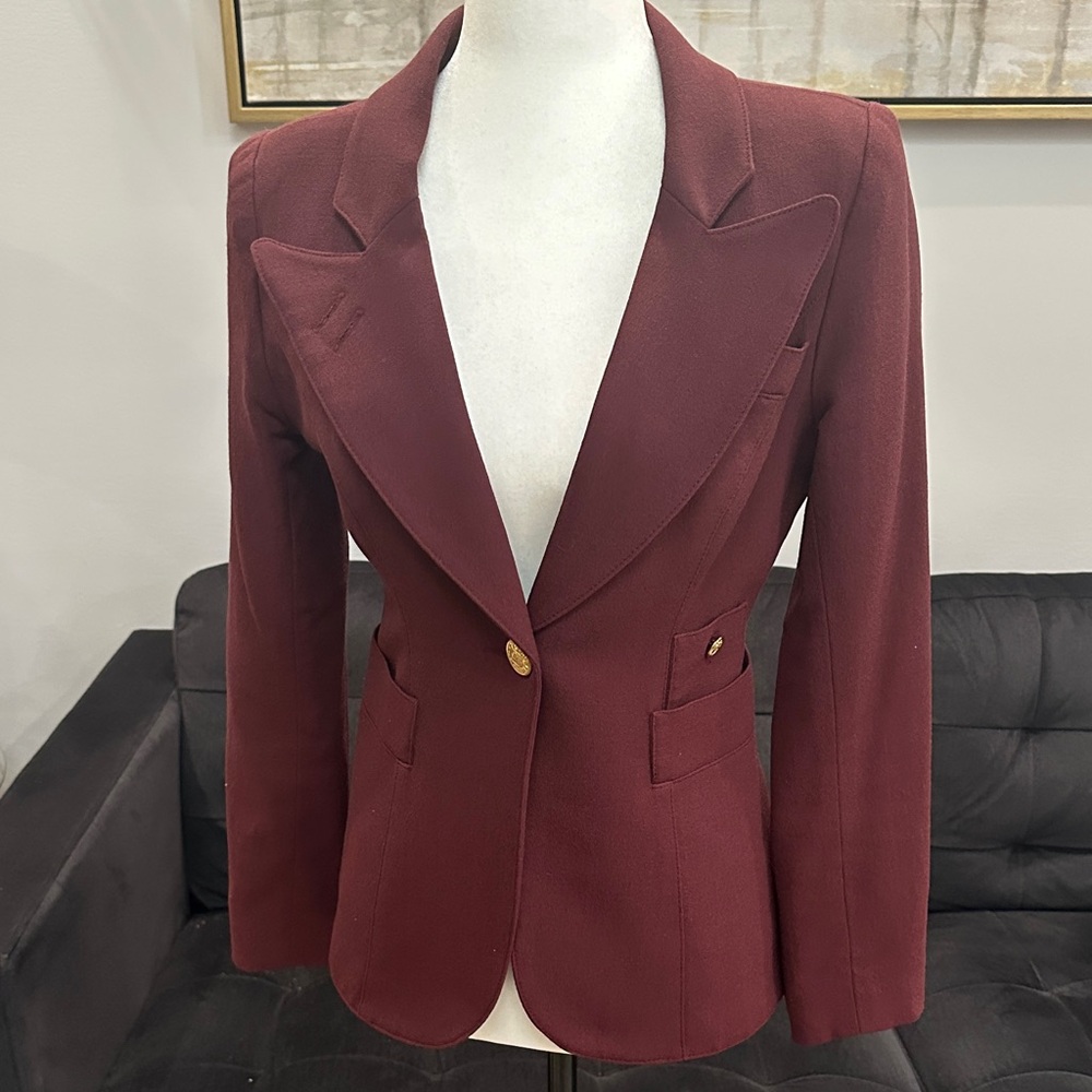 Smythe Rich Burgundy Blazer